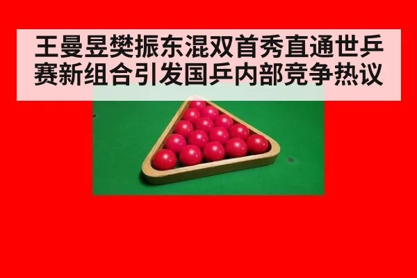 王曼昱樊振东混双首秀直通世乒赛新组合引发国乒内部竞争热议